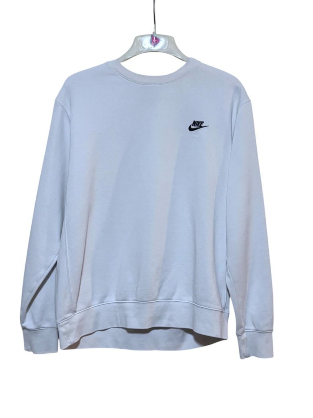 Vintage Y2K Nike Sweatshirt L Oversize Embroidered Logo Swoosh Cotton Blend